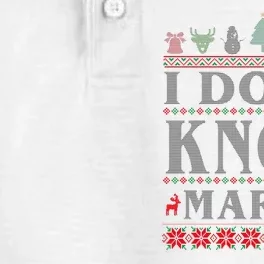 I Don't Know Margo Funny Ugly Christmas Dry Zone Grid Performance Polo