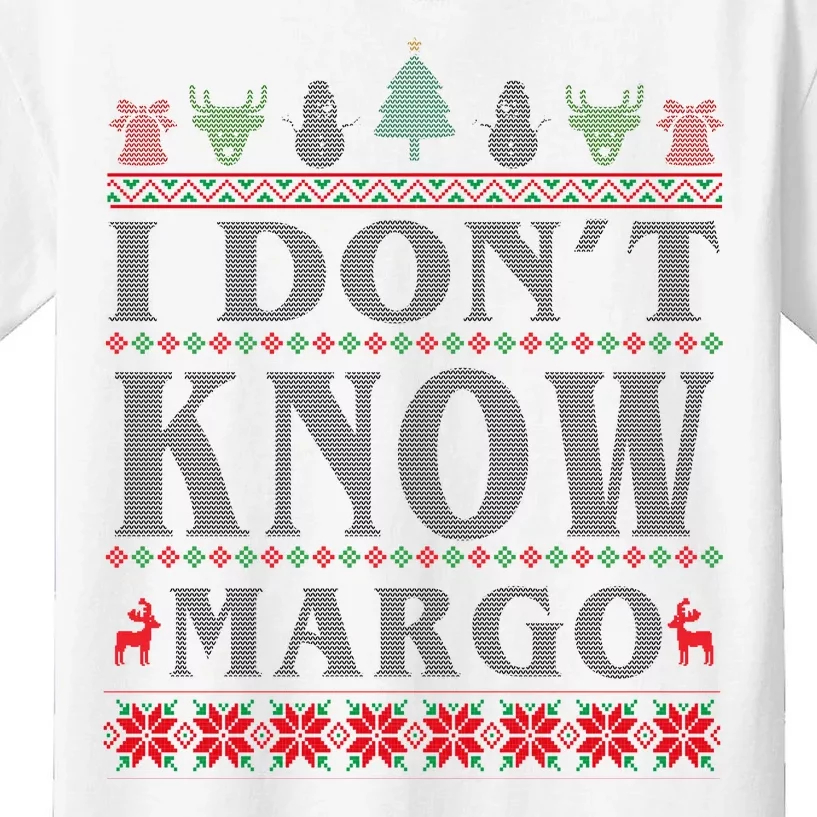 I Don't Know Margo Funny Ugly Christmas Kids T-Shirt