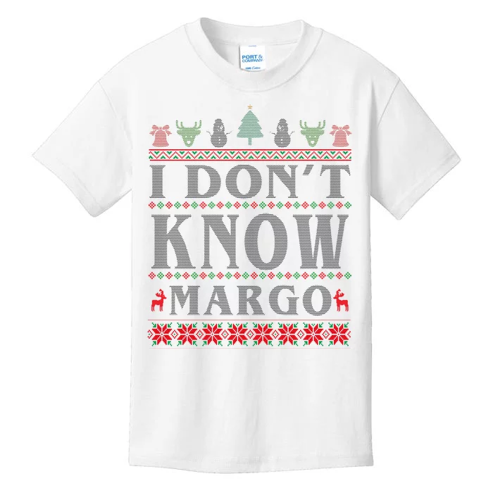 I Don't Know Margo Funny Ugly Christmas Kids T-Shirt