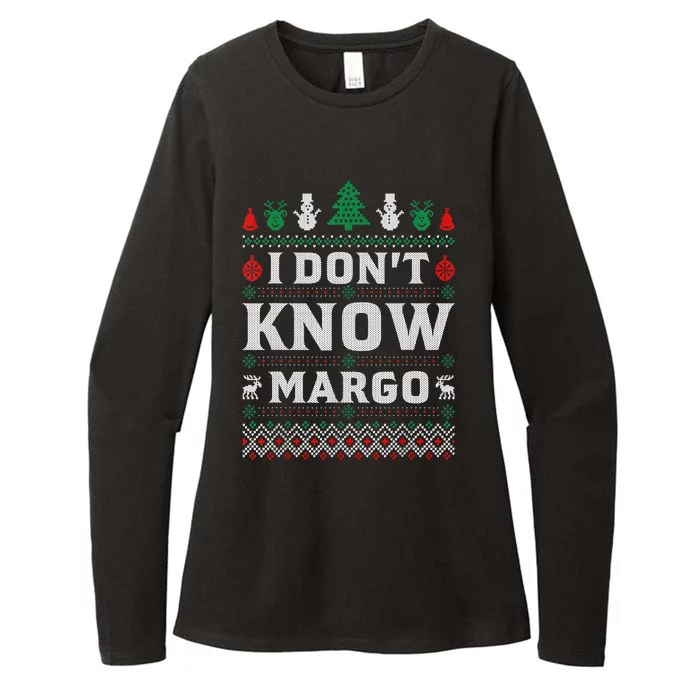 I Don'T Know Margo Funny Christmas Vacation Womens CVC Long Sleeve Shirt