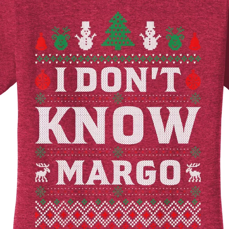 I Don'T Know Margo Funny Christmas Vacation Women's T-Shirt