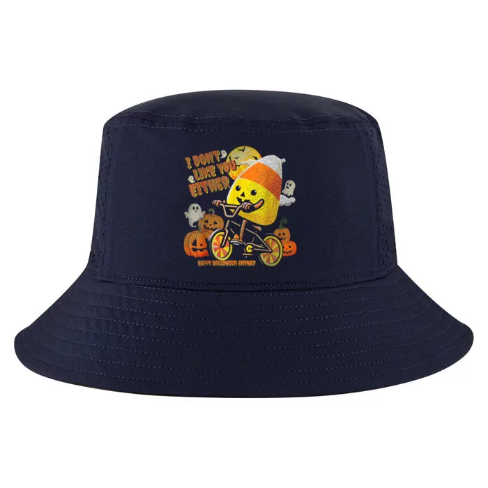 I Dont Like You Either Funny Halloween Candy Corn Boy Cool Comfort Performance Bucket Hat