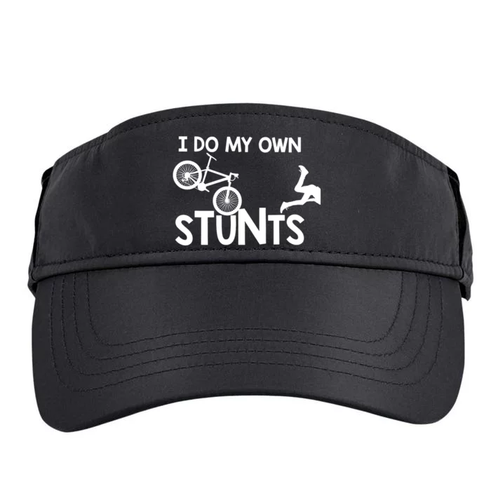 I Do My Own Stunts Mountain Biker Funny Adult Drive Performance Visor