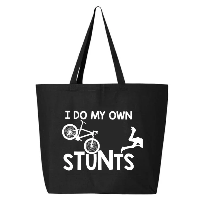 I Do My Own Stunts Mountain Biker Funny 25L Jumbo Tote