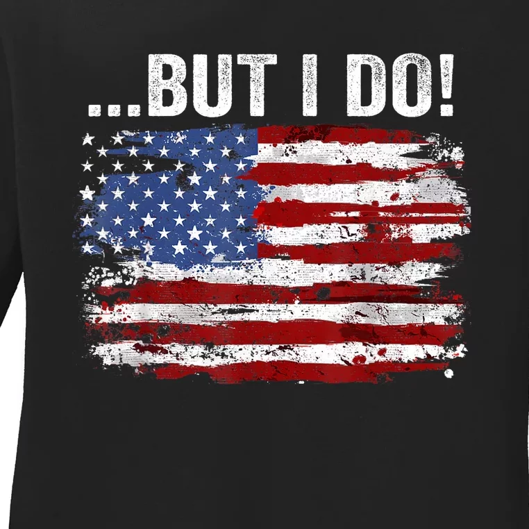 I Dont Matching But I Do 4th Of July Usa Flag Couples Ladies Long Sleeve Shirt