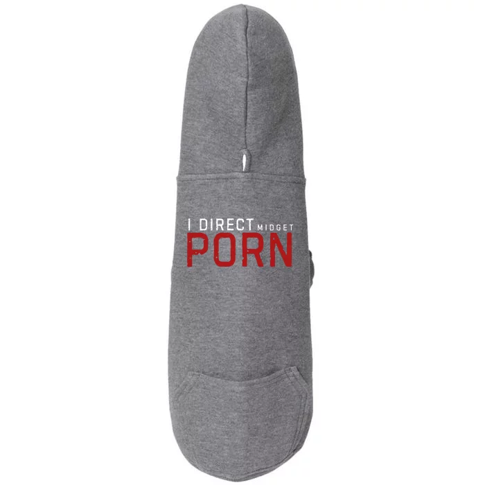 I Direct Midget Porn Funny Doggie 3-End Fleece Hoodie