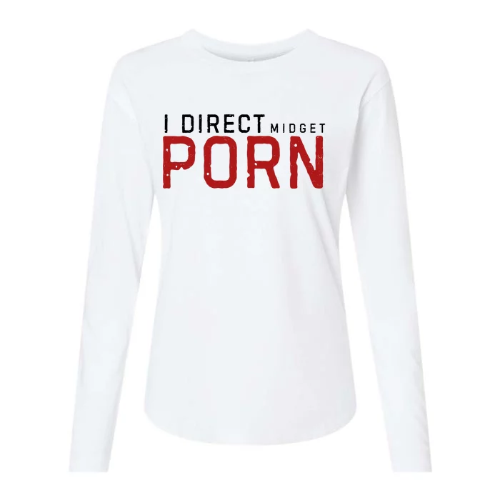 I Direct Midget Porn Funny Womens Cotton Relaxed Long Sleeve T-Shirt