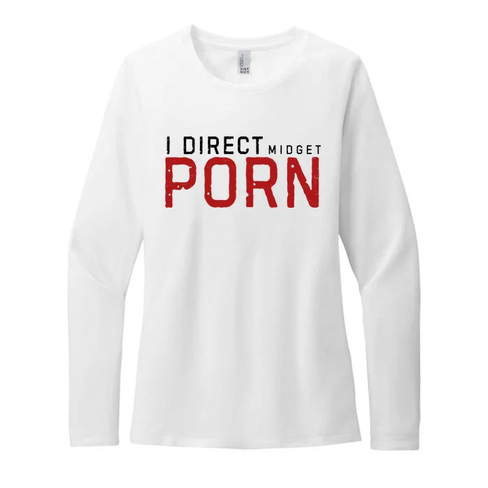 I Direct Midget Porn Funny Womens CVC Long Sleeve Shirt