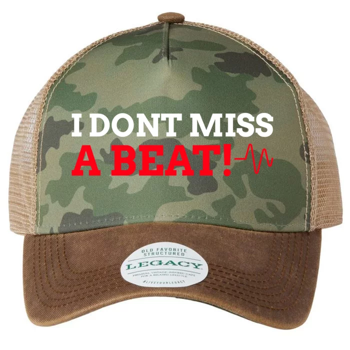 I Don't Miss A Beat! Funny Open Heart Surgery Great Gift Legacy Tie Dye Trucker Hat