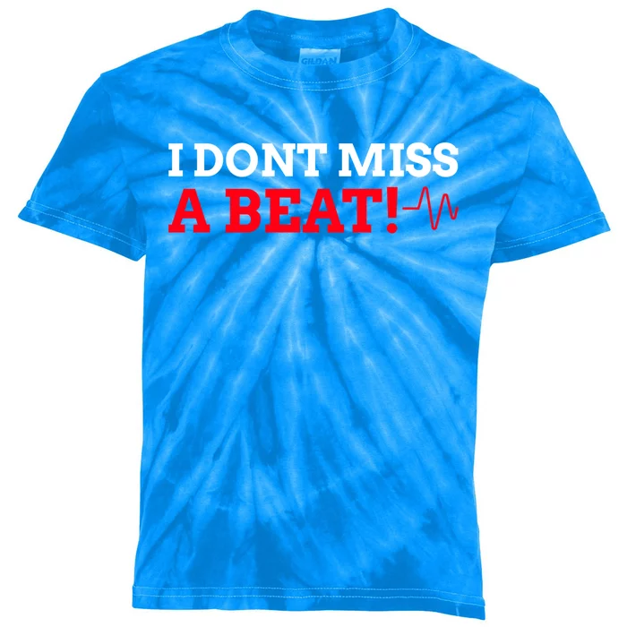 I Don't Miss A Beat! Funny Open Heart Surgery Great Gift Kids Tie-Dye T-Shirt