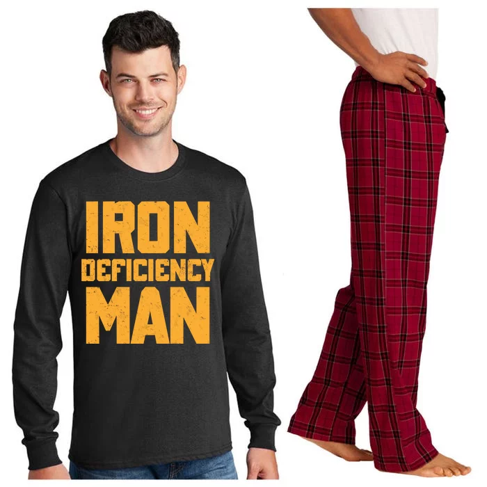 Iron Deficiency Man Long Sleeve Pajama Set