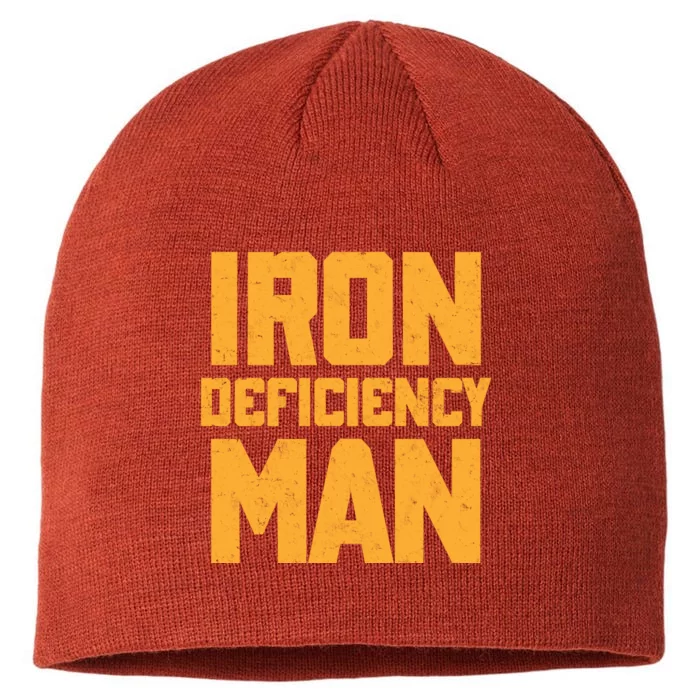 Iron Deficiency Man 8 1/2in Sustainable Knit Beanie