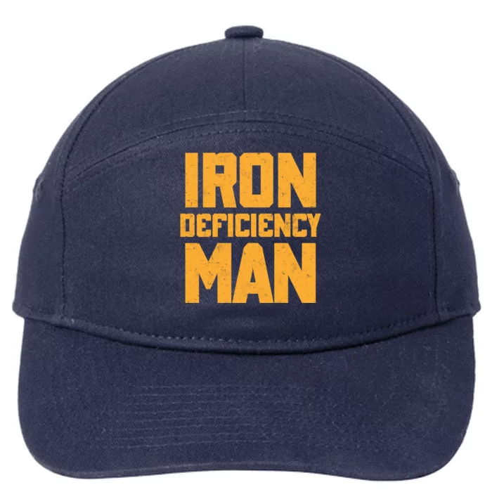 Iron Deficiency Man 7-Panel Snapback Hat