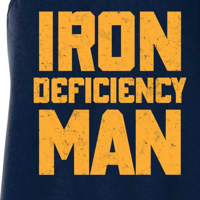 Iron Deficiency Man Women's Racerback Tank