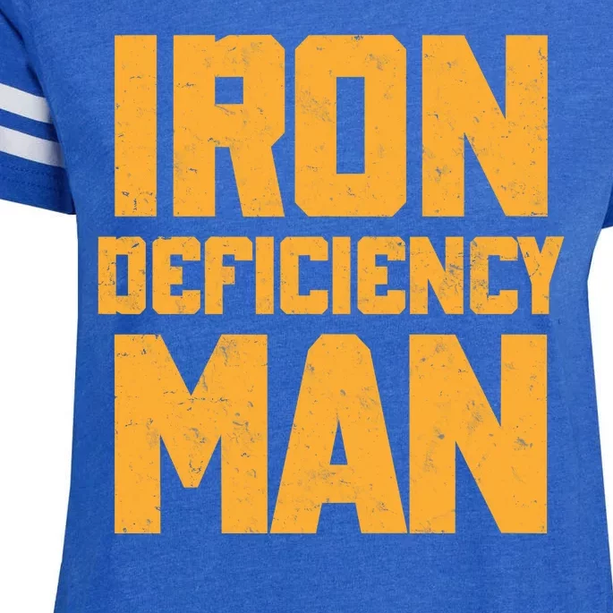 Iron Deficiency Man Enza Ladies Jersey Football T-Shirt