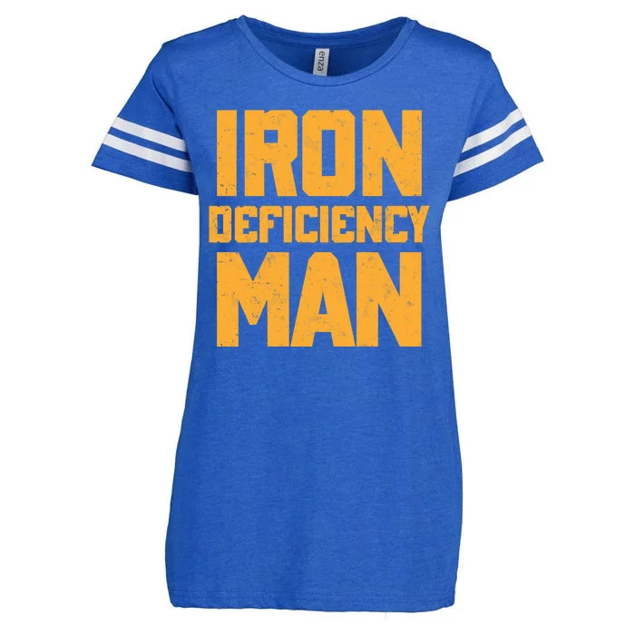 Iron Deficiency Man Enza Ladies Jersey Football T-Shirt