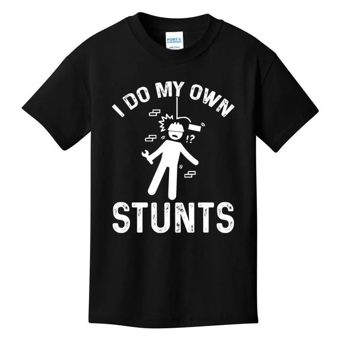 I Do My Own Stunts Funny Injury Get Well Soon Gift Kids T-Shirt