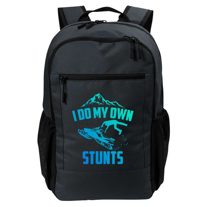 I Do My Own Stunts Snowmobile Great Gift Daily Commute Backpack