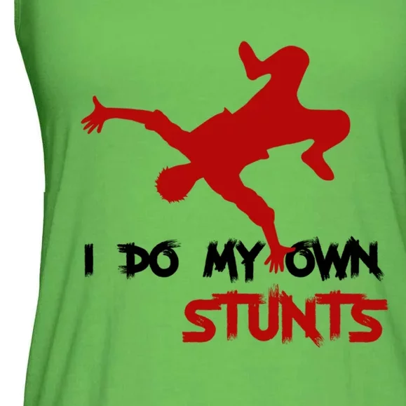 I Do My Own Stunts Great Gift Ladies Essential Flowy Tank