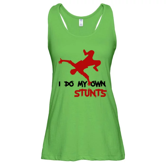 I Do My Own Stunts Great Gift Ladies Essential Flowy Tank