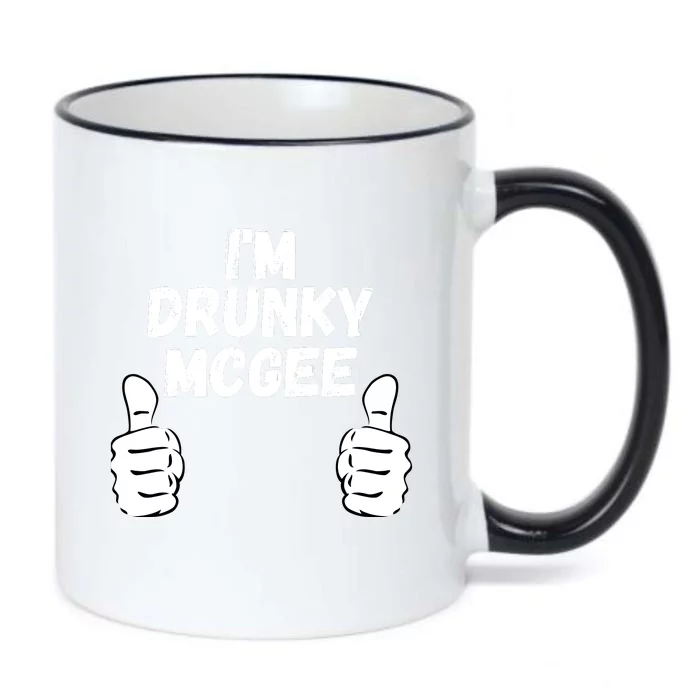 I'm Drunky McGee Funny Couple St Patricks Day Black Color Changing Mug