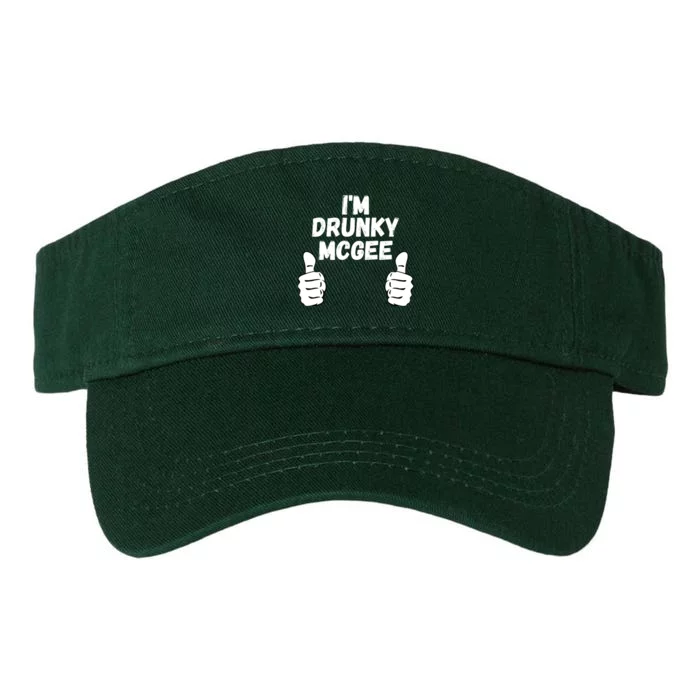 I'm Drunky McGee, Funny Couples St Patricks Day Valucap Bio-Washed Visor