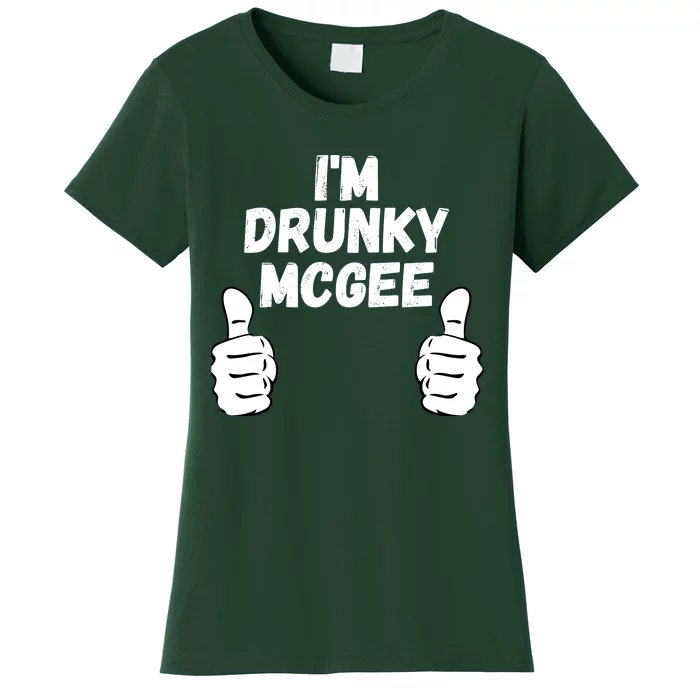 I'm Drunky McGee, Funny Couples St Patricks Day Women's T-Shirt