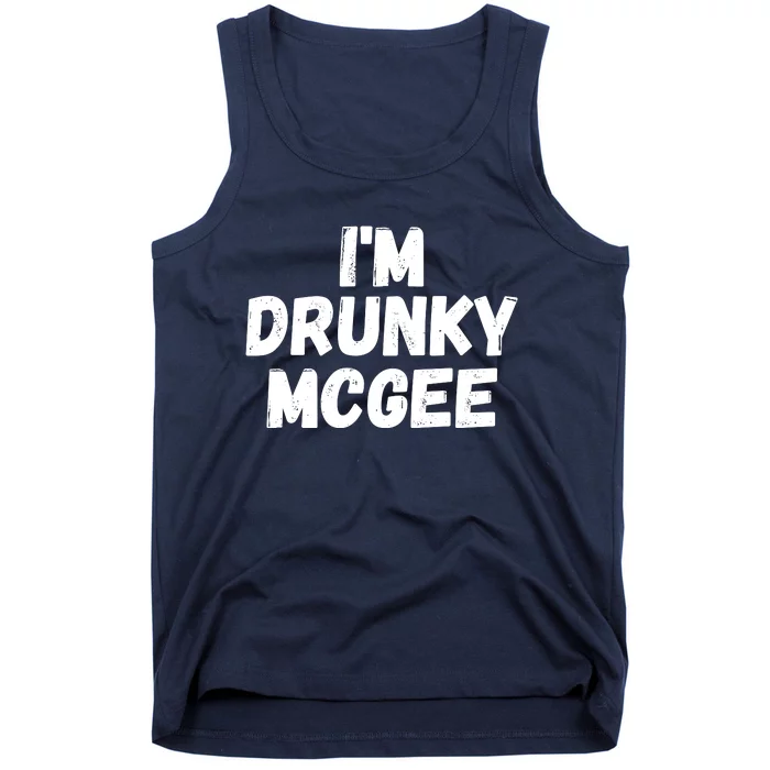 I'm Drunky McGee, Drunky McGee Costume, Funny Couple St Patricks Day Tank Top