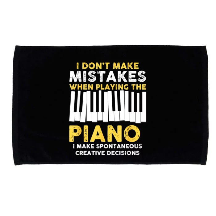 I Don't Make Mistakes Piano Musician Humor Microfiber Hand Towel