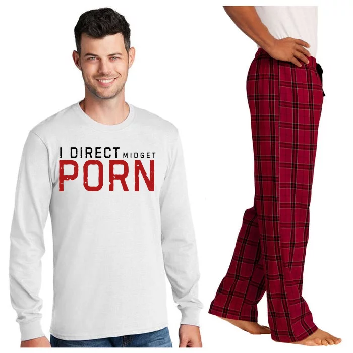 I Direct Midget Porn Funny Adult Humor Long Sleeve Pajama Set