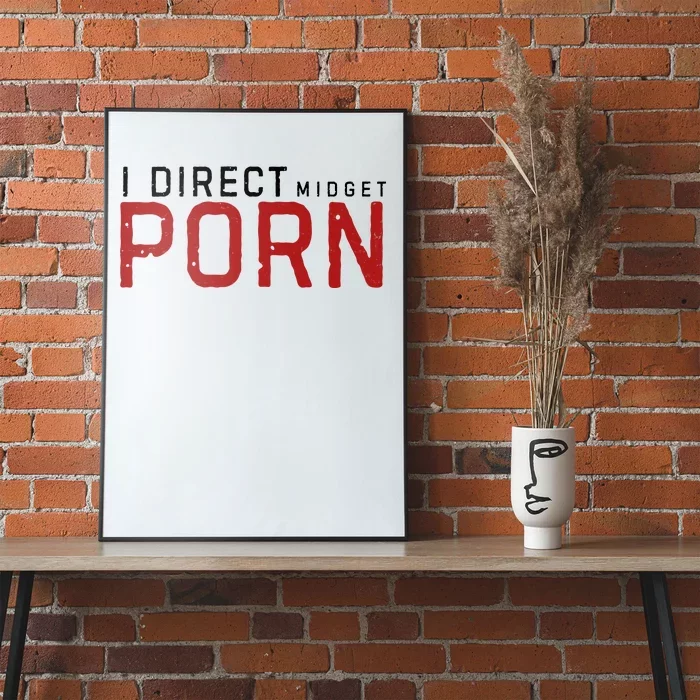 I Direct Midget Porn Funny Adult Humor Poster