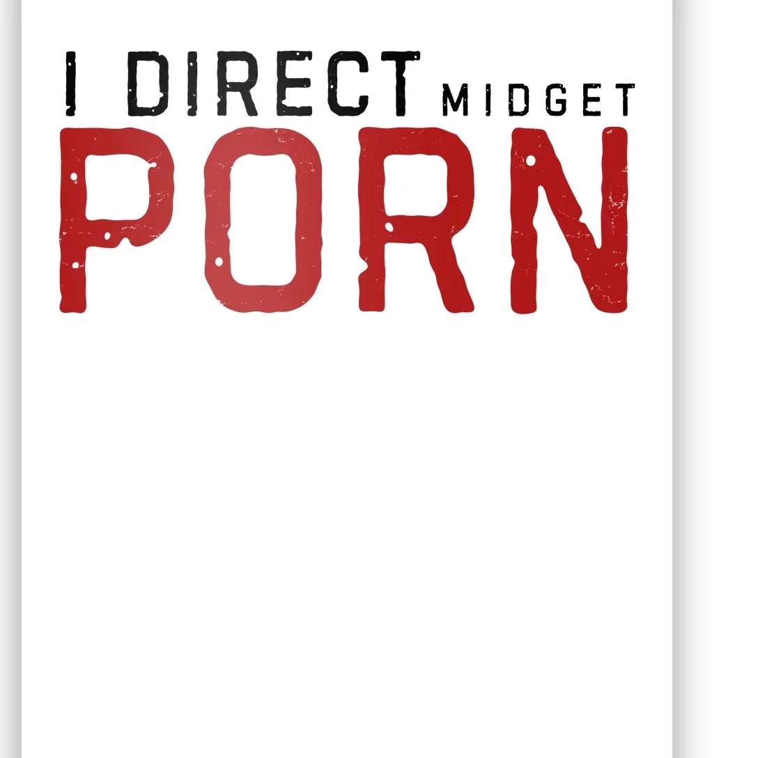 I Direct Midget Porn Funny Adult Humor Poster