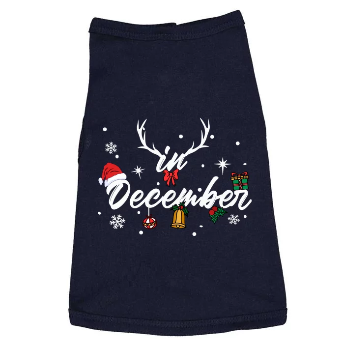 In December | Merry Christmas Doggie Tank