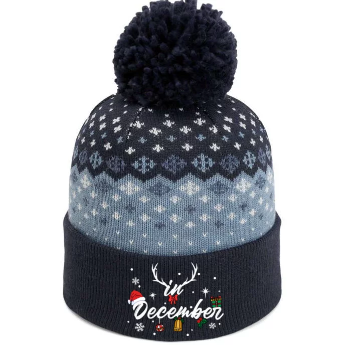 In December | Merry Christmas The Baniff Cuffed Pom Beanie