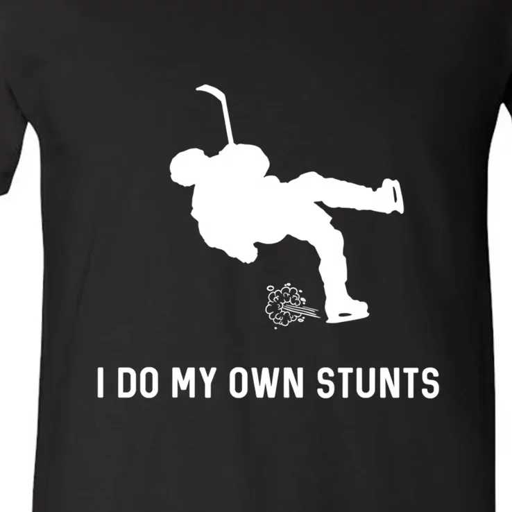 I Do My Own Stunts Funny Golf Gift V-Neck T-Shirt