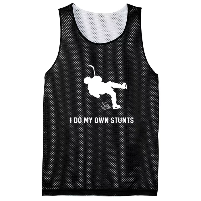 I Do My Own Stunts Funny Golf Gift Mesh Reversible Basketball Jersey Tank