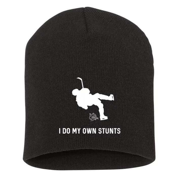 I Do My Own Stunts Funny Golf Gift Short Acrylic Beanie