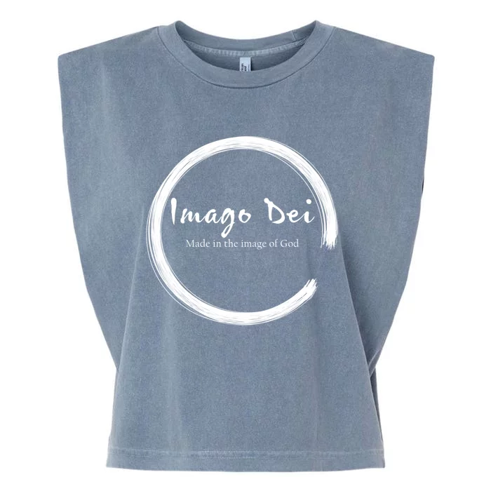 Imago Dei Made In The Image Of God Latin Funny Gift Garment-Dyed Women's Muscle Tee