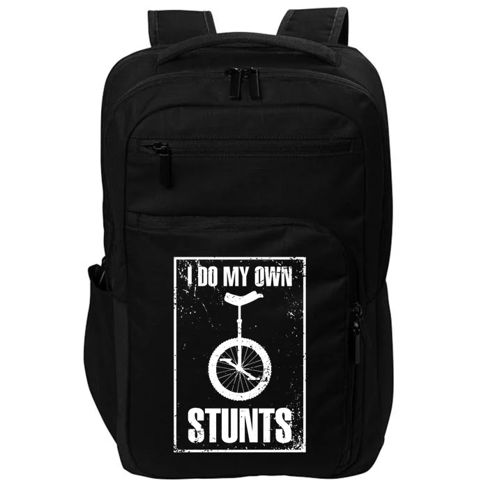 I Do My Own Stunts Bicycle Bike Accidents Broken Bone Injury Gift Impact Tech Backpack