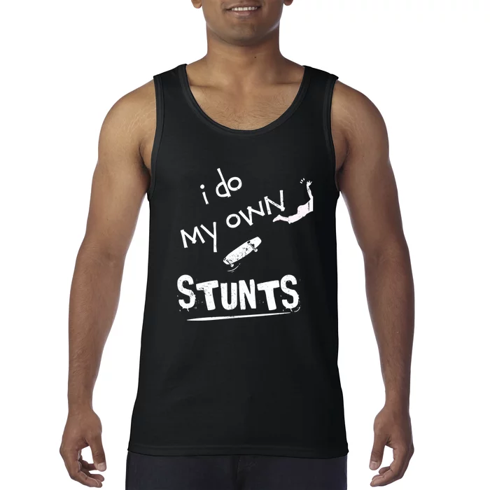 I Do My Own Stunts Funny Skiing Lover Gift Tank Top