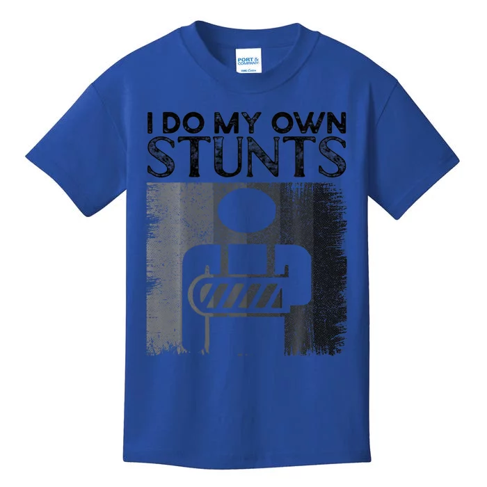 I Do My Own Stunts Broken Arm Funny Injury Gift Kids T-Shirt