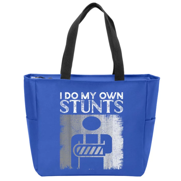 I Do My Own Stunts Broken Arm Funny Injury Funny Gift Zip Tote Bag