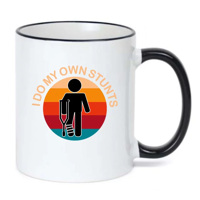 I Do My Own Stunts Gift Get Well Gift Black Color Changing Mug