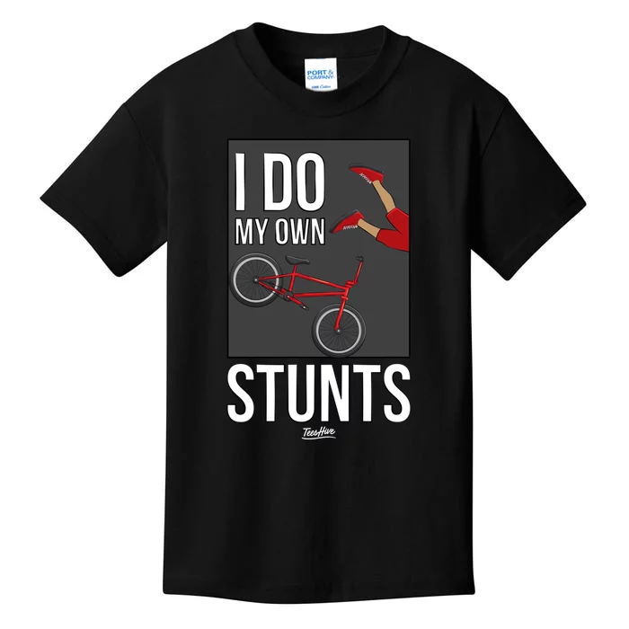 I Do My Own Stunts Bicycle Bike Accidents Broken Bone Injury Gift Kids T-Shirt