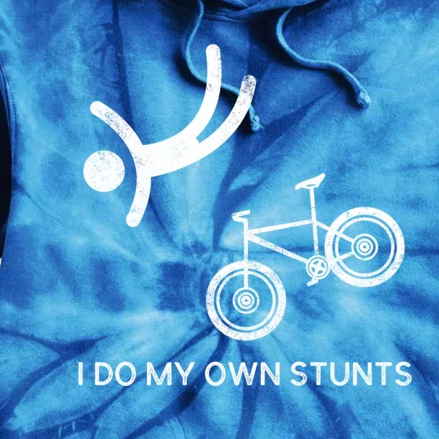 I Do My Own Stunts Downhill Mountain Bike Cute Gift Tie Dye Hoodie