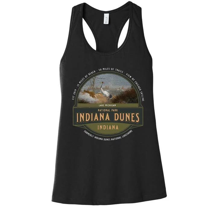 Indiana Dunes National Park Lake Michigan Beach Trails Women's Racerback Tank