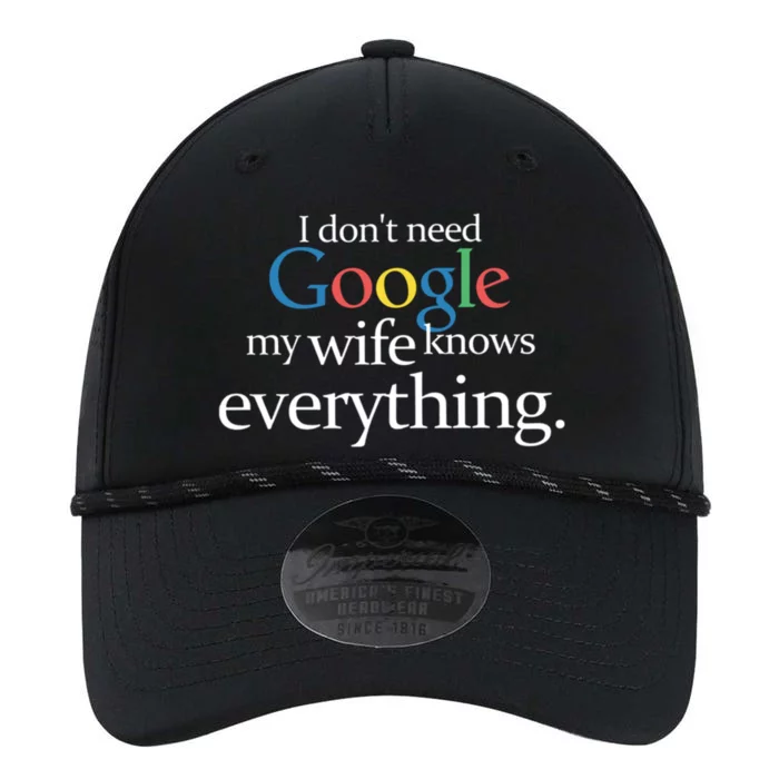 I Don't Need Google My Wife Knows Everything Funny Performance The Dyno Cap