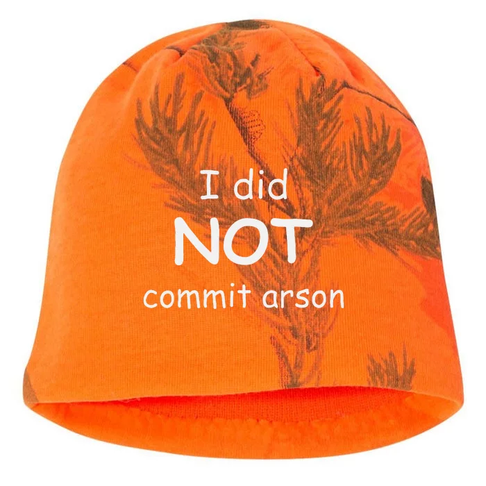 I Did Not Commit Arson Kati - Camo Knit Beanie