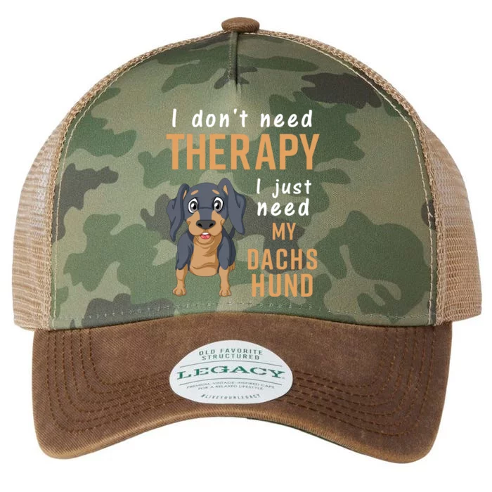 I Dont Need Therapy I Just Need My Dachshund Legacy Tie Dye Trucker Hat