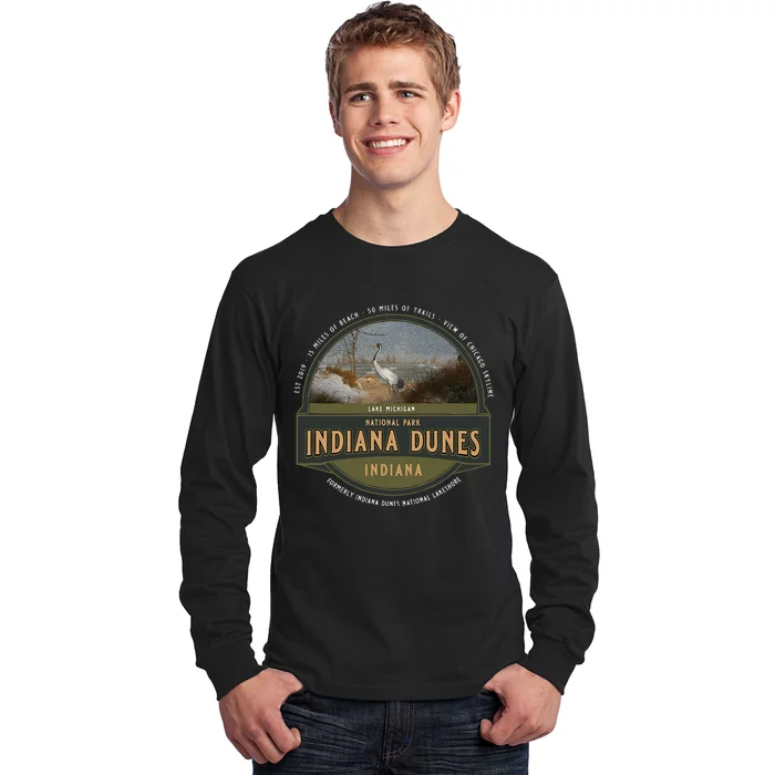 Indiana Dunes National Park Lake Michigan Beach Trails Long Sleeve Shirt